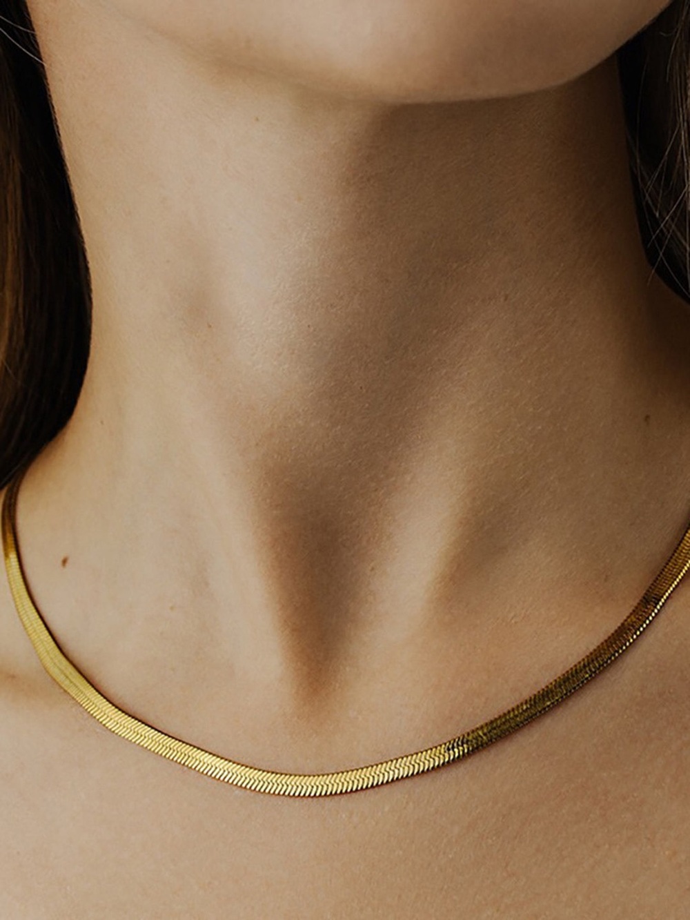 Commense Minimalist Snake Chain choker